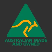 Australian Made and Owned logo